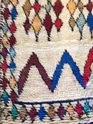 Azilal Moroccan Rug in Red, Blue and Ochre — Timothy Paul