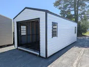 USED 12×24 Garage-Style Metal Storage Building – Summerville, SC - ID 200245r
