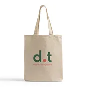 11 in Small Custom Natural Tote Bags - Small Cotton Bags with Your Logo - TB111
