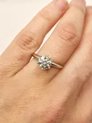 Tiffany & Co. G-VVS2 Triple Excellent 1.27ct Diamond PT Engagement Ring —   DeWitt's Diamond & Gold Exchange