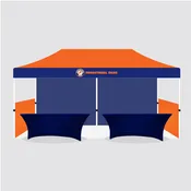 10x20 Tent Top,Full Back wall,Two Half Side Walls+Two 6ft Table cover Package