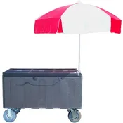 Beverage Cart (Black 3 Sections)