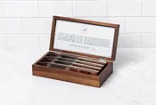 4 Piece Steak Knife Set - Wooden Box