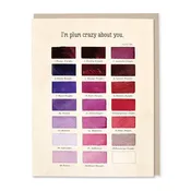 Plum Crazy About You Love Card