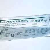 Bard Leg Bag Extension Tubing and Adapter 8″