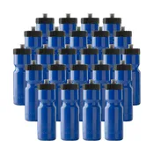 22oz Blue Sports Water Bottles – 24-Pack