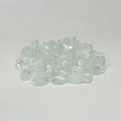 Clear Crushed Glass for Electric Fireplaces 72 Inches and Above
