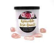 Aphrodite Rose Quartz 10 ounce Soy Candle — T&J HANDCRAFTED SOAP