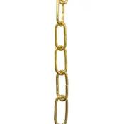 3ft Gold Chandelier Chain 3mm Iron Links