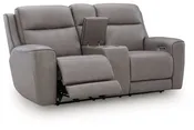5Z-Comfort - Relaxation - Power Reclining Loveseat with Console / Adj Headrest