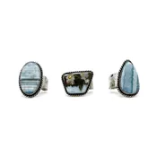 Blue Opal Adjustable Ring