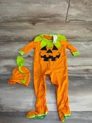 2pc Jack - O- Lantern Costume Orange sz 6-12m