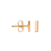 14kt Line Stud Earrings - Yellow Gold - SM