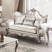 Acapulco White & Espresso Loveseat