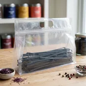 Box Bottom Zipper Handle Bags 11 1/4" x 3 1/2" x 8 1/2" 25 Pack BBHB118