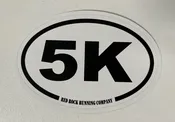 5k Oval Distance Sticker