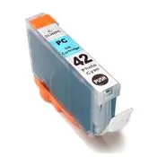 Compatible inkjet cartridge for Canon CLI-42PC - photo cyan