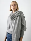 Deborah Kent's Boutique in South Tampa — Cashmere Travel Wrap in Heather Grey by White + Warren