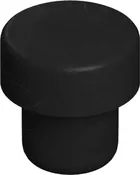 21.5 mm Black Rubber Bar Top Cork - Synthetic T-Bar Bottle Stopper
