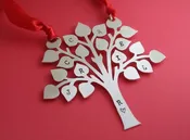 Custom Family Tree Personalized Christmas Ornament — The Silver Diva