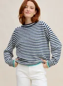 Margaret O'Leary Lola Stripe in Navy
