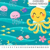 1/4 Yard Enchanted Seas - Under the Sea, Ocean - Northcott