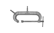 10″ C-Clamp with 2 Baby Pins Rental