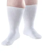 2 Pack - Extra Wide Edema Diabetic Socks for Men and Women