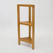 ASTA FURNITUREPRODUCTSTB-134  ZINI TEAK 3-TIER BATHROOM CORNER STAND