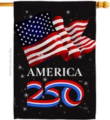 American USA 250th House Flag