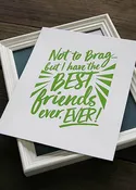 Best Friends Ever – 8x10 Art Print