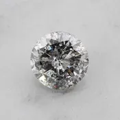 1.33ct Round Natural Salt And Pepper Diamond