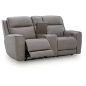 5Z-Comfort - Relaxation - Coin - Power Reclining Loveseat with Console / Adj Headrest