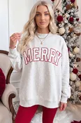 MERRY Embroidered Letter Mock