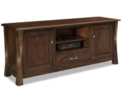Lexington Arc Media Stand - 72"W by Forks Valley Woodworking