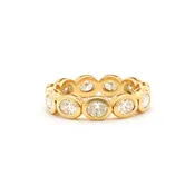 1.81ctw Bezel Set Oval Diamond Ring