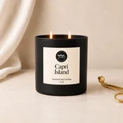 Capri Island Candle | Matte Black Jar