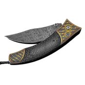 24k Koftgari Lightning Pocket Knife by William Henry
