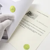HAHNEMUHLE CERTIFICATE OF AUTHENTICITY