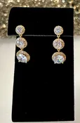 Triple Drop Crystal Earrings