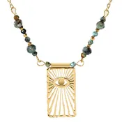 14K Gold Plated Evil Eye Necklace