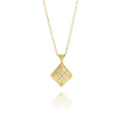 Adel Chefridi Summer Night Charm Pendant in Satin 18k Yellow Gold with a 18k Yellow Gold Cable Chain