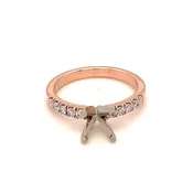 14KT Rose Gold Diamond Engagement Ring — Joe Marche By the Sea
