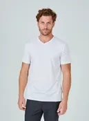 7 Diamonds V Neck Tee White