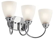 45639CH Kichler  Jolie Vanity Light 3 Light Chrome Finish