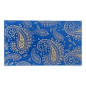 Blue and White Paisley Theme Custom Wedding Invitation card with Stones and Multiple Inserts AM-325