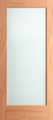 FD1LLAMI - MAHOGANY 1-LITE INTERIOR DOOR WITH OBSCURE WHITE LAMINATE GLASS (1-3/