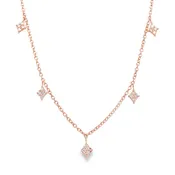 14K ROSE GOLD DIAMOND NECKLACE  #165-00200