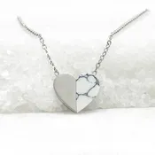 Alexis Silver Heart Necklace