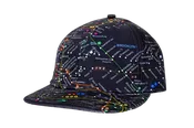 All Over Map Cap with Rhinestones